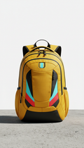 Graphic training backpack electric gold