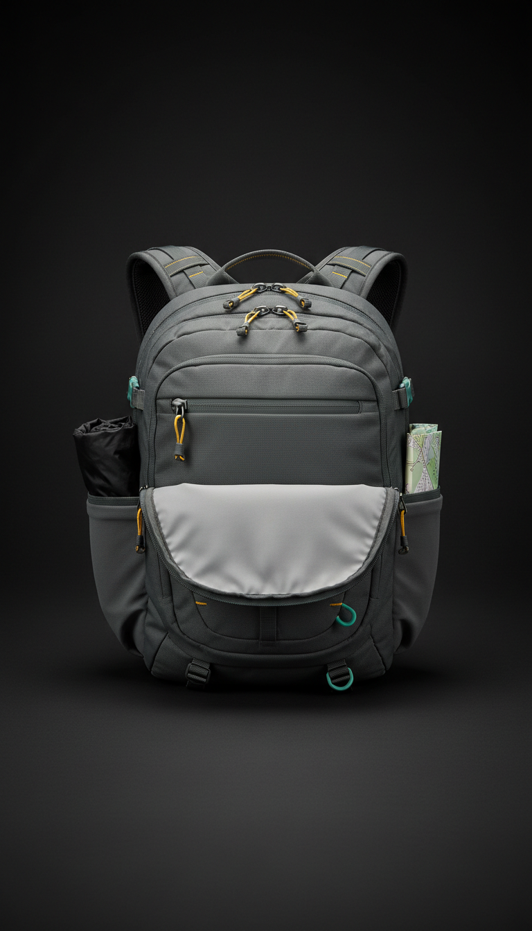 Modular Daypack with Expandable Core