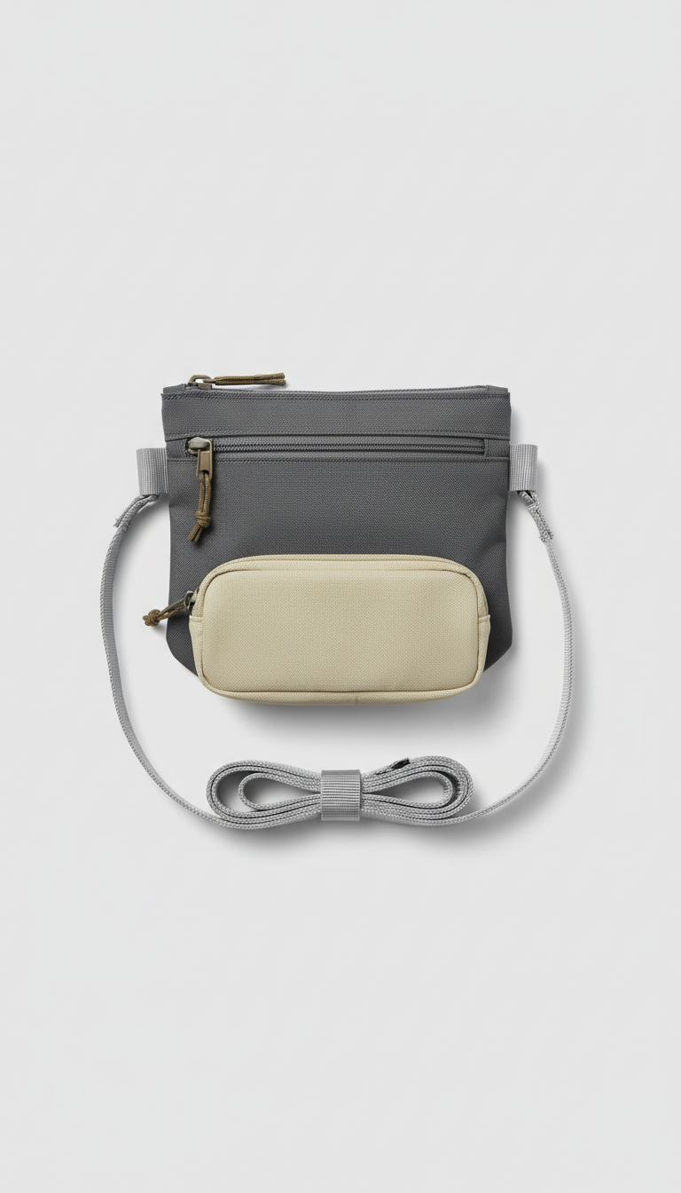Ripstop Nylon Minimalist Crossbody Pouch